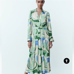 Zara Pleated Front dress